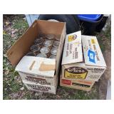 Four boxes of quart jars