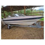 16’ Bayliner boat with 85 hp outboard motor, and trailer - seller does not have a lot of information on this boat