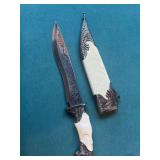 Etched and engraved decorative knife