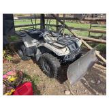 2002 Yamaha 400 Kodiak 4x4 with snowblade - runs fine, seller had new clutch cable put on last week