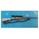 Savage model 842 West Point .222 caliber rem series E with tasco silver antler scope