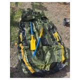 Fish hunter HF 360 inflatable boat has been stored in a sealed tote