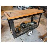 Metal frame welding cart includes brass fittings Metal frame welding cart includes brass fittings
