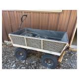 Heady duty garden cart - needs tires Heady duty garden cart - needs tires