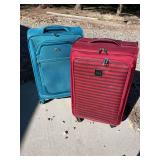 Two soft side suitcases Two soft side suitcases