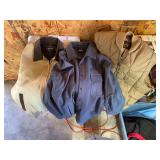 New with tags Walls size large vest, Levi Strauss like new extra large over shirt and extra large lined Rocky Mountain Elk Foundation coat New with tags Walls size large vest, Levi Strauss like new extra large over shirt and extra large lined Rocky Mountain Elk Foundation coat