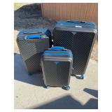 Set of three hard side rolling luggage Set of three hard side rolling luggage