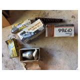 Assorted air tools - high speed cutter, two sanders, grinder and metal saw and impact socket set Assorted air tools - high speed cutter, two sanders, grinder and metal saw and impact socket set