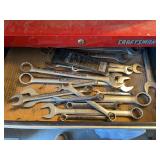 Set of large craftsman wrenches SAE
