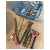 Hitch pins, rasps, trimmers, fencing pliers