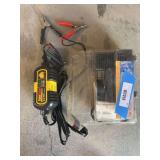 Trickle charger and battery powered air pump