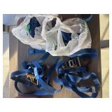 Four heavy duty ratchet straps