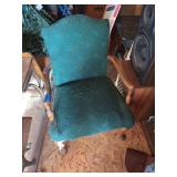Antique Queen Anne leg chair - good craft project and candidate for reupholstery!