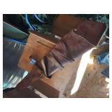 Hunter brand leather rifle scabbard