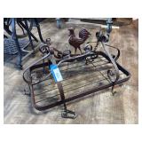 Rooster ceiling hanging pot rack