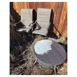 Patio table & 4 chairs