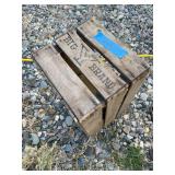 Big Y brand wooden crate