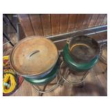 Large number 12 cast-iron dutch oven and Wagner cast-iron Dutch oven - no lid