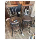 Two swivel barstools 30” seat