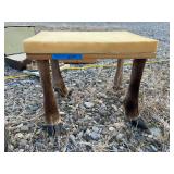 Unfinished ELK leg bench