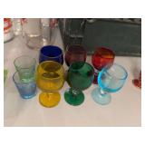 Colored glass glasses