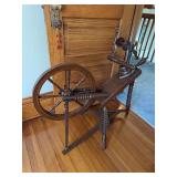 Spinning wheel, does have a couple spots of minor chipping of wood See photos