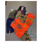 Trap vests, upland vests, camo shirts, camo insulated bibs, shirts