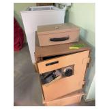 Montgomery Ward personal safe and document box 23 x 17 x 22 Yes we have the combo