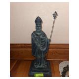 Resin? St Patrick statue approx 22” tall
