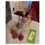 6 fancy perfume bottles