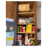 Cupboard full of lightbulbs