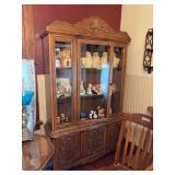 Two piece lighted hutch 17D x 49L x 80H NO CONTENTS