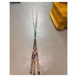 3 fishing poles HMG & Abu Garcia