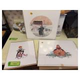 Three S/N P Buckley Moss prints -“Lovd and Joy”, “Keith”, and “Precious Pumpkin”