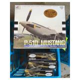 3 model kits and die cast plane