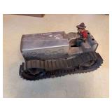 Tin wind up bulldozer Marx Toys?