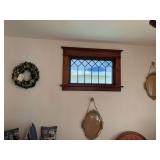 2 metal oval frames 19 x 26 and wreath