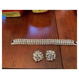 Weiss bracelet and unmarked earrings