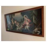 47x23 framed “The Holy Family” by Giovanni Mataloni
