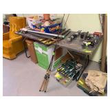 Folding metal camping table, no contents