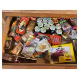 Drawer FULL of NOS lures and bait. WOW!