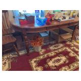 Dining table 40x52 w (2) 12” leaves NO CONTENTS