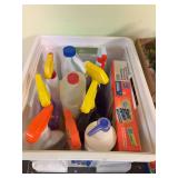 Assorted cleaning supplies