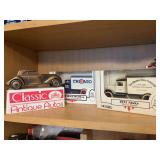 Three die cast coin banks