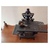 Cresent mini cast iron cookstove 9.25" wide