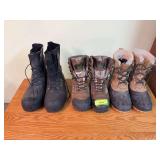 3 pr mens boots size 10 +/- ROCKY 800,