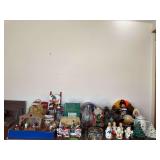 Holiday decorations on top of table