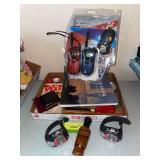 Cobra walkie talkies, DC photo book, call, etc