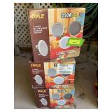 3 pair of NIB Pyle 250W in ceiling speakers