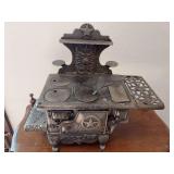 Perfection cast iron mini cookstove 13" wide x 12.5" tall